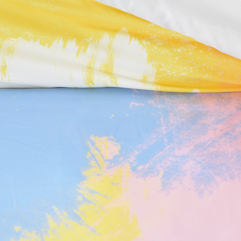 Natalie Baca Polyester Abstract Duvet Cover, King Duvet Cover + 2 King Shams