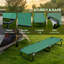Lit de camp pliant pour adultes, lit de camp portatif pour voyage, plage, randonnée, vert-21318919