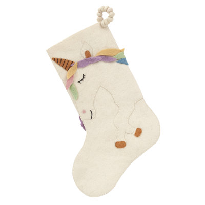 Handmade Unicorn Christmas Stocking