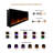 Aerus 60" Recessed or Wall Mounted Electric Fireplace, Alexa or Google Home Compatible, Logs & Crystals, Remote Control-1002056949