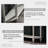 Retro Gray Solid Wood Rectangular Entryway Cabinet-1557856517