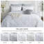  Ensemble d'édredon réversible en microfibre brodée 3 pièces Pintuck-981339270-981339267