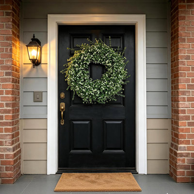 Couronne pour bébé 26 po avec anneau de suspension pour porte d'entrée | Couronne d'été pour décor de mariage de fête à la maison à la maison