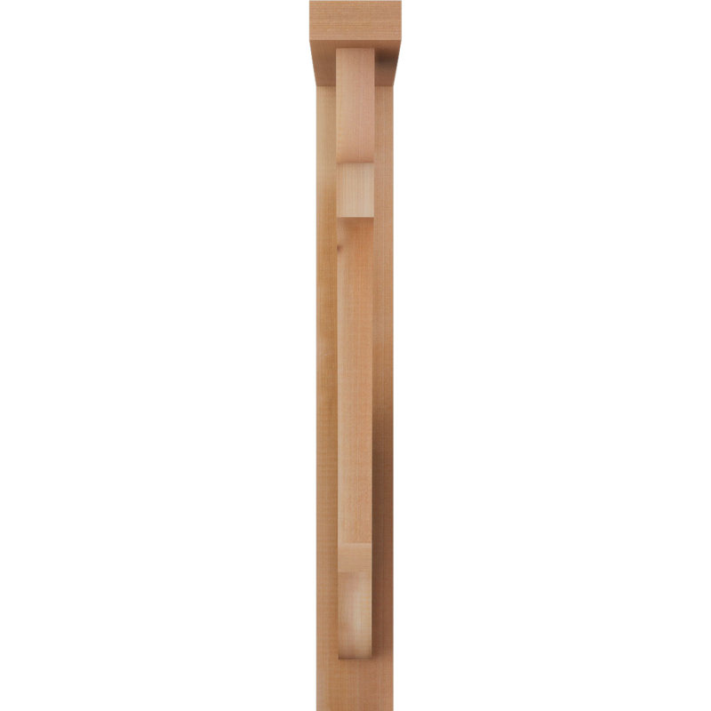 Support de bloc olympique avec entretoise décalée, 30 po x 18 po, Cèdre rouge occidental de l 3 1/2 po (lisse)