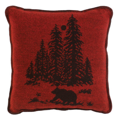 Wooded River Bear - Coussin décoratif - 20 x 20