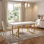 Table de salle à manger rectangulaire Modern Glam-776336820-776336778