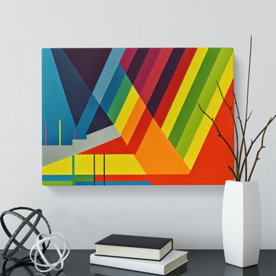 Rainbow Abstract - Wrapped Canvas