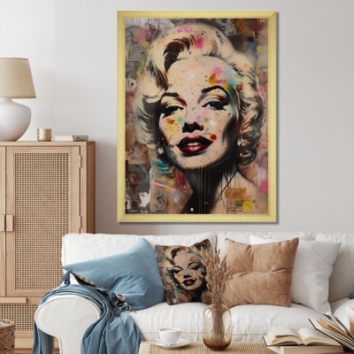 Portrait rétro de Marilyn - impression