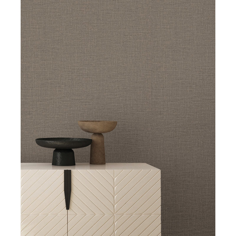Papier peint métier à tisser, Marron foncé