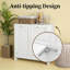Rangement de salle de bain avec armoire à linge double inclinable