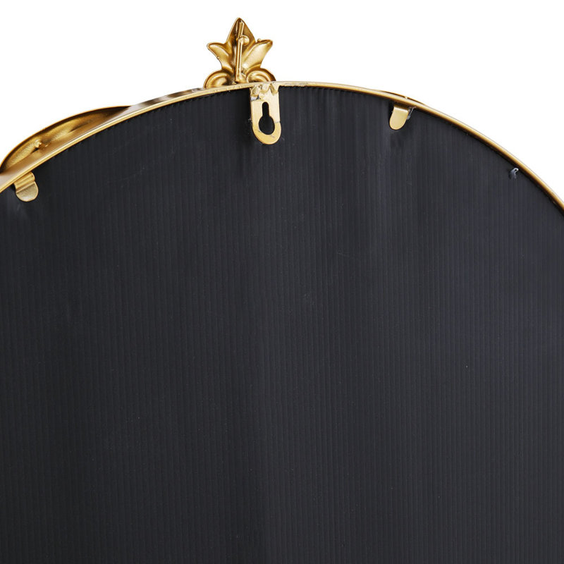 Cristina Iron Arch Wall Mirror, Gold, 120cm H x 60cm W