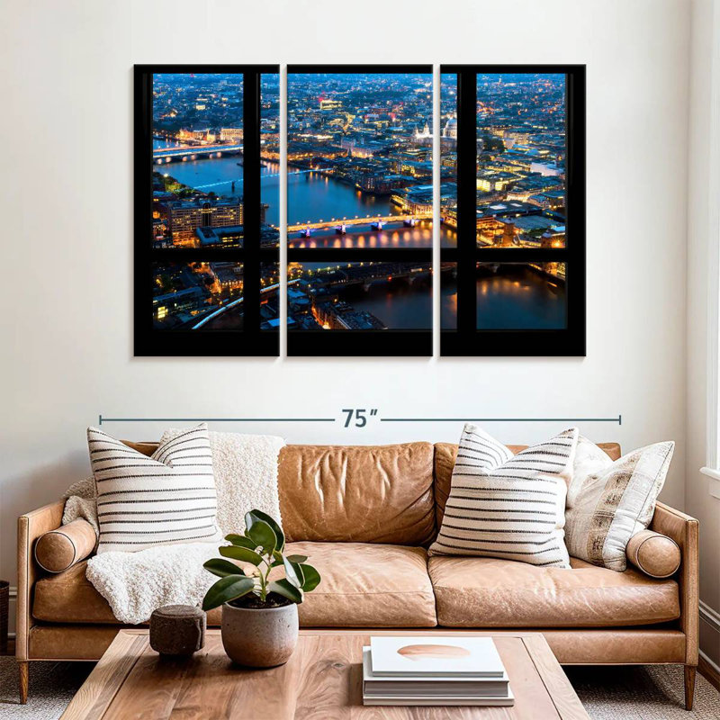 Kavia London Window View, 42" H x 65" W