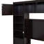 Lit en bois avec armoire et tablette tout-en-un-241795408