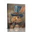 Cadre mural tendu et fantaisiste «Dapper Rabbit in Top Hat & bijoux avec tuyau» pour Eclectic Studio-61490394