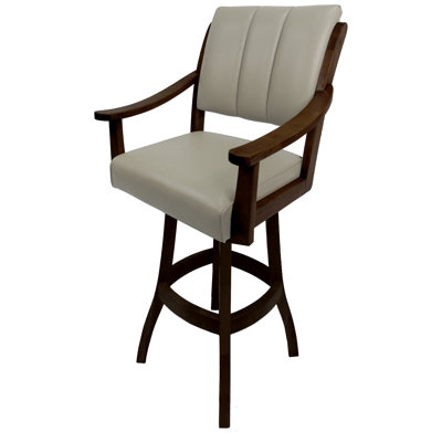Adaly Extra Tall Swivel Wood Stool