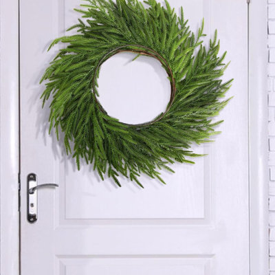 4 Pcs Christmas Norfolk Pine Garland,  Dense Real Touch Pine Garland Ornament, Realistic Artificial Pines Greenery Garlands For Mantle, Table, Fireplace, Indoor, Outdoor Xmas Decoration