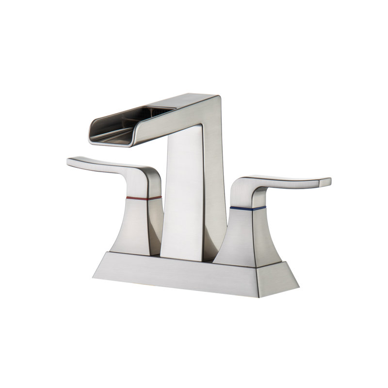 Bec cascade en acier inoxydable d'élégance moderne pour lavabos de salle de bain