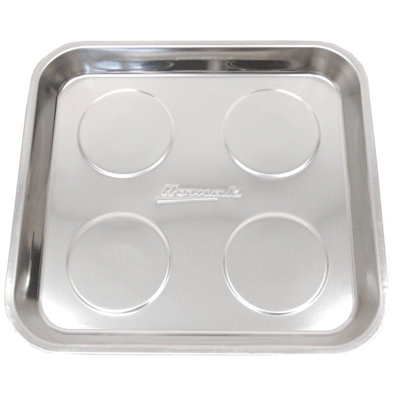 Plateau magnétique carré en acier inoxydable 11 po