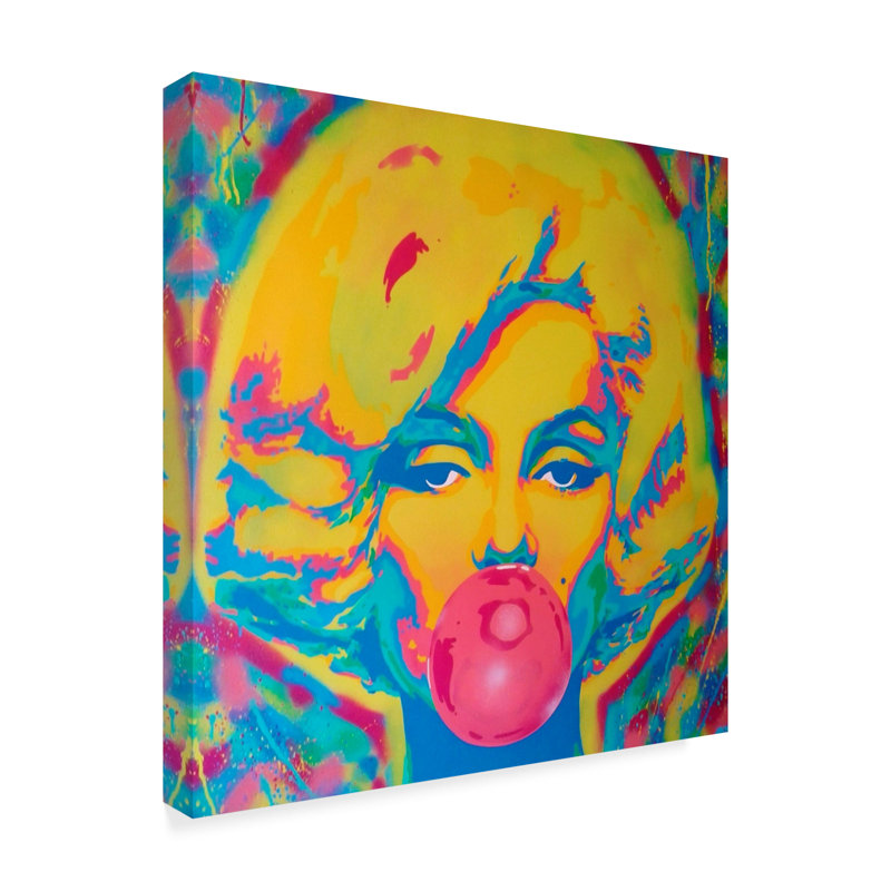 « bonbon fille », reproduction d’impression sur toile tendue, H 14 po x l 14 po x P 2 po