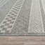 Tapis géométrique tissé à plat gris / blanc Hafizah-1790540409