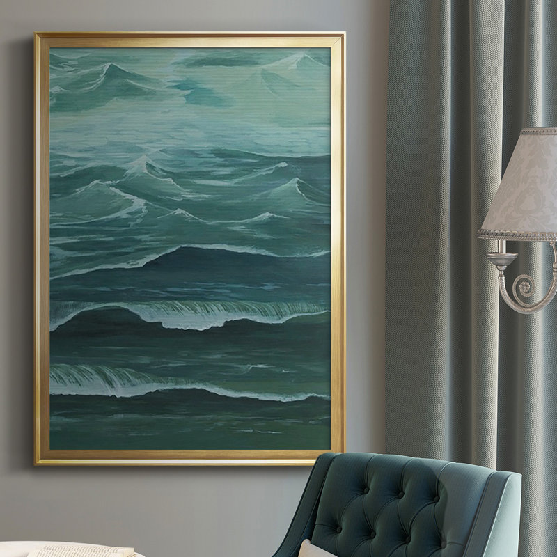 " Sandbar Break I ", Gold, 42.5" H x 30.5" W x 1" D
