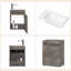 Amnicon 40mm Single Bathroom Vanity with Drop In Resin Basin-1278100087