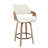 Modern Upholstered Counter Stools, 26 Inch Swivel Bar Stools With Hollow Back And Wooden Legs For Kitchen Island,Kitchen Bar Height Stools-285656374-295180610