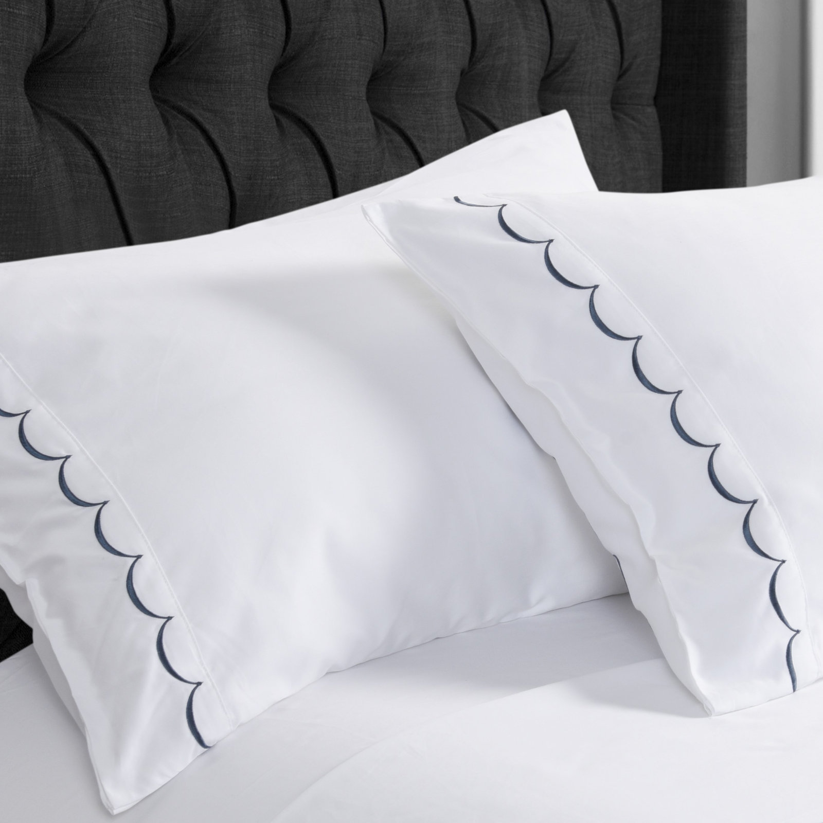 Cotton Pillowcase, Navy, Standard