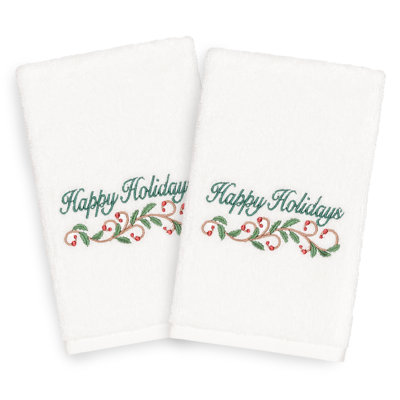 Débarbouillette de Noël brodée Christmas