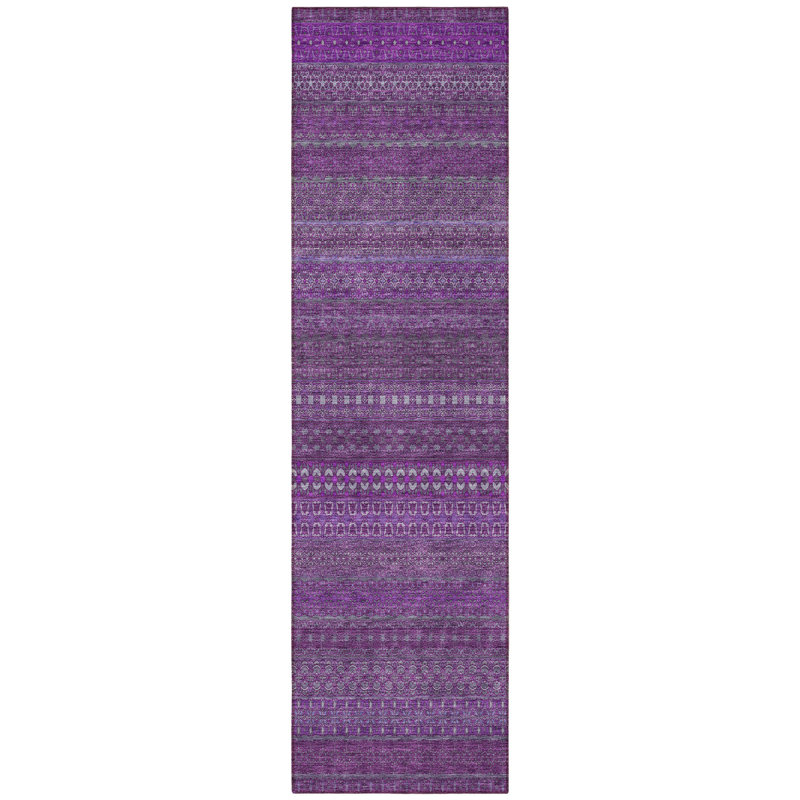 Tapis de couloir extérieur rayé 8 po