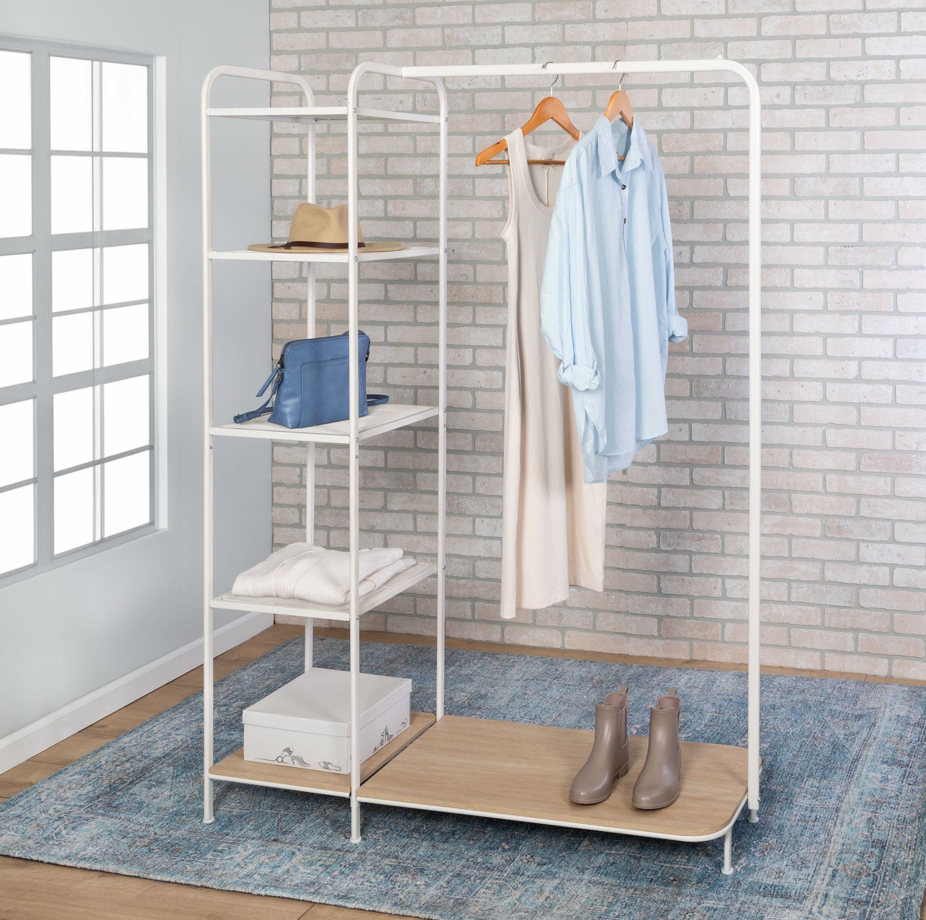 Latitude Run® Mah 48'' Metal Clothing Rack & Reviews | Wayfair