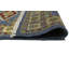 Tapis bleu en laine noué à la main