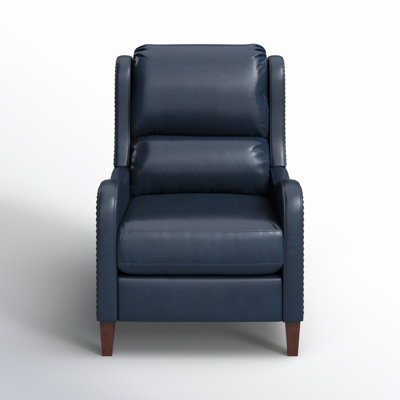 Beecher 28.75" Wide Genuine Leather Manual Club Recliner