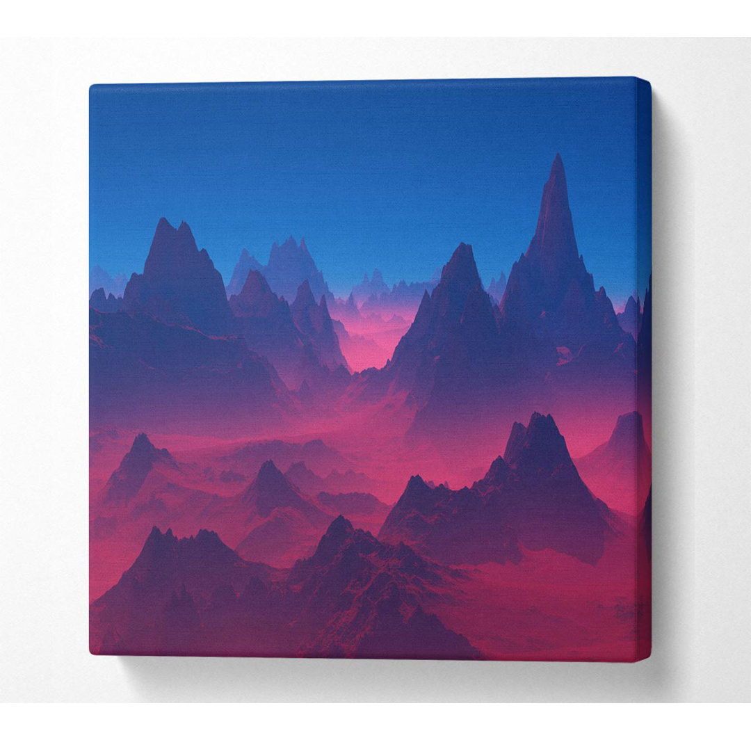 Diedre Red To Blue Horizon - Wrapped Canvas Kunstdrucke