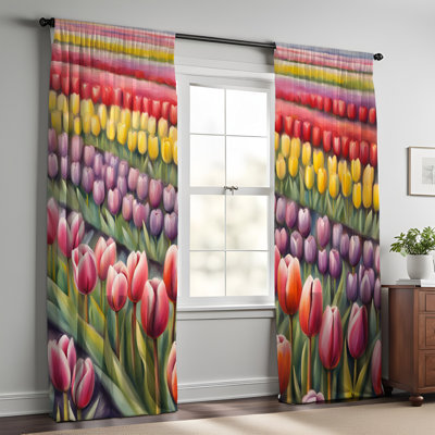 Elainea Semi Sheer Curtain Pair