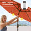 Doras 90'' Lighted Tilt Market Umbrella-262390386