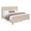 Base de lit tapissier en velours côtelé de 50,7 po de hauteur avec oreilles verticales et pied de lit haut sans sommier-1247611082