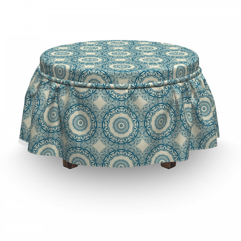 Box Cushion Ottoman Slipcover