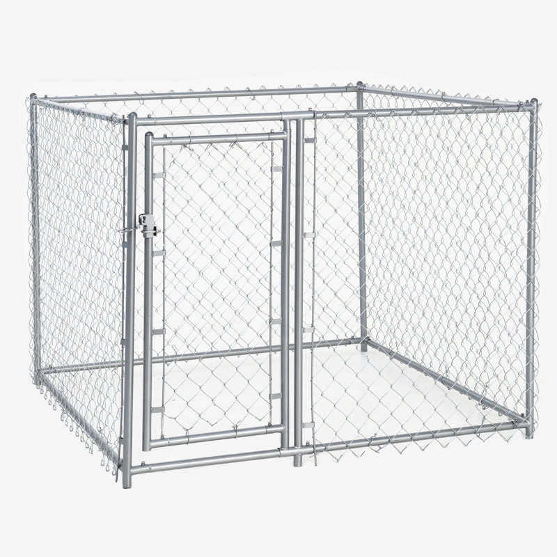 Lucky Dog Chain Link Kennel Kit, 4'H x 5'W x 5'L
