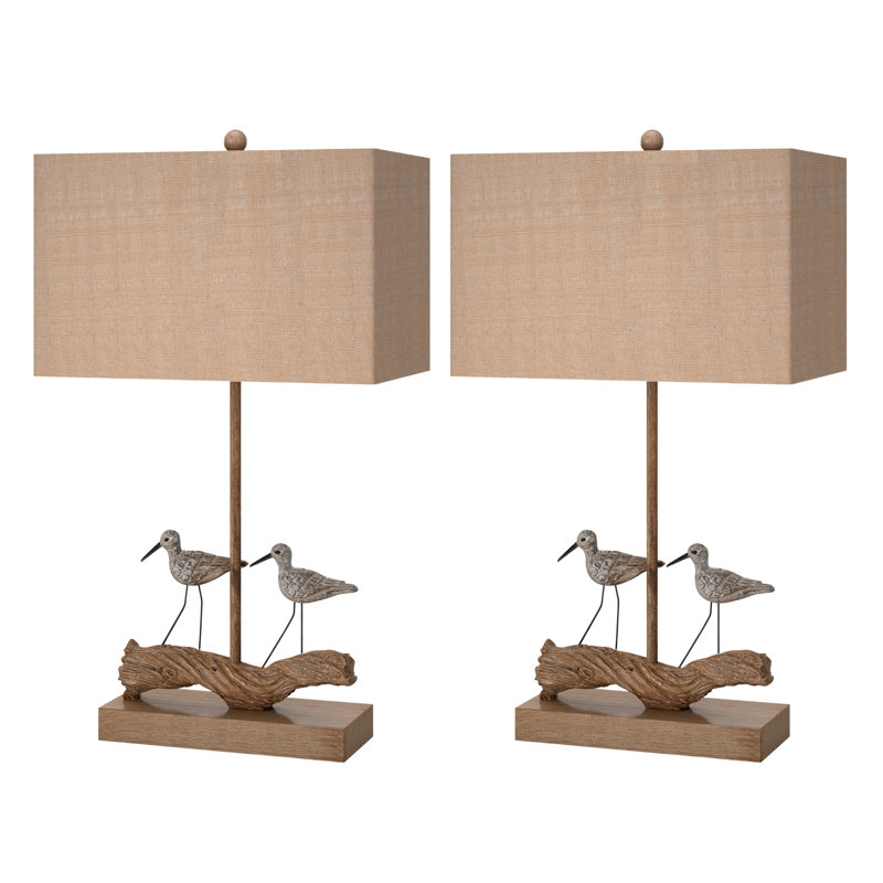 Piper - 28" Coastal Table Lamp - Set of 2 - Natural