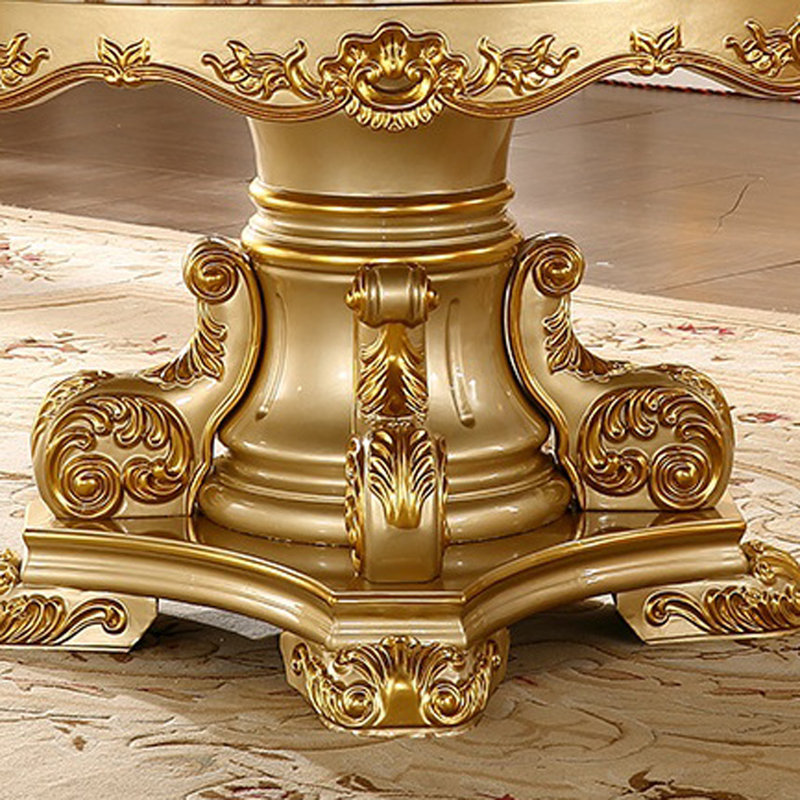 Table de salle à manger Luxury, H 30,7 po x L 59 po x l 59 po