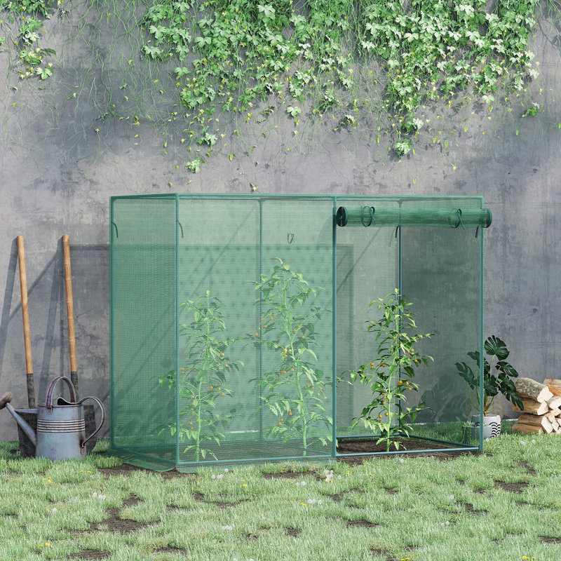Tente de protection des plantes avec portes à fermeture à glissière pour jardin potager, cour arrière 6 pi x 3 pi Outsunny