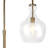 Verona Arc Floor Lamp with Glass Shade in Brass/Clear-148200289-148200346