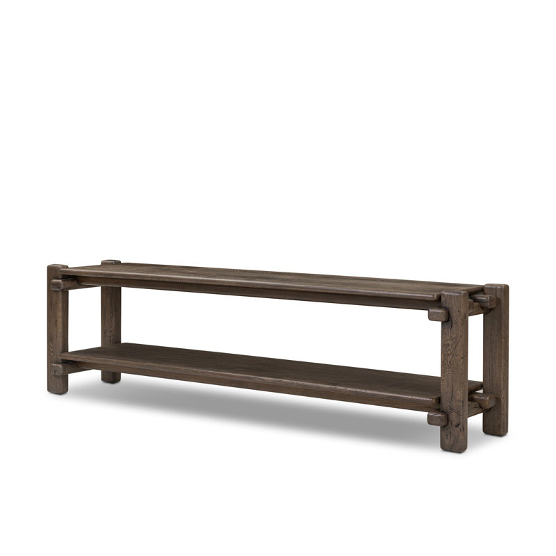 Console Feride - Chêne français récupéré, H 24 po x l 86,75 po x P 18,75 po, Chêne français récupéré gris