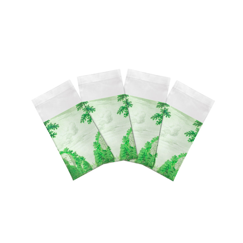 Dimanche A Paris Cotton Sateen Dinner Napkins, Green