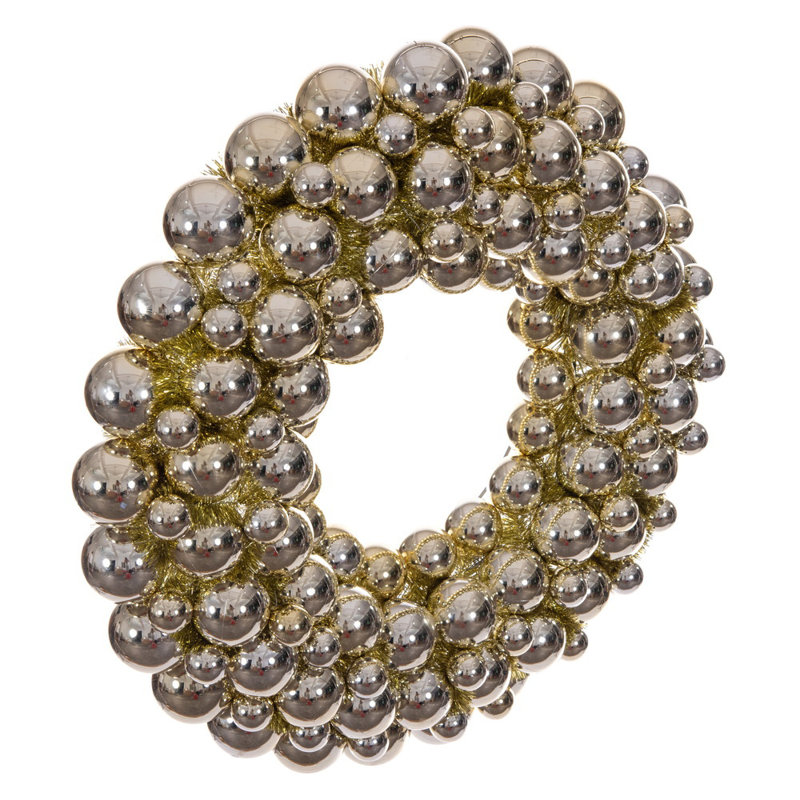  28" Champagne Ball Wreath.