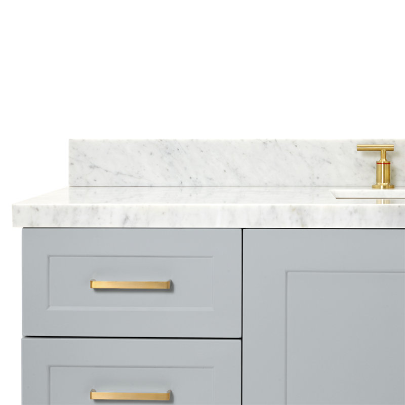 ARIEL TAYLOR 61 IN RECTANGLE SINK VANITY, Gray, Rectangle