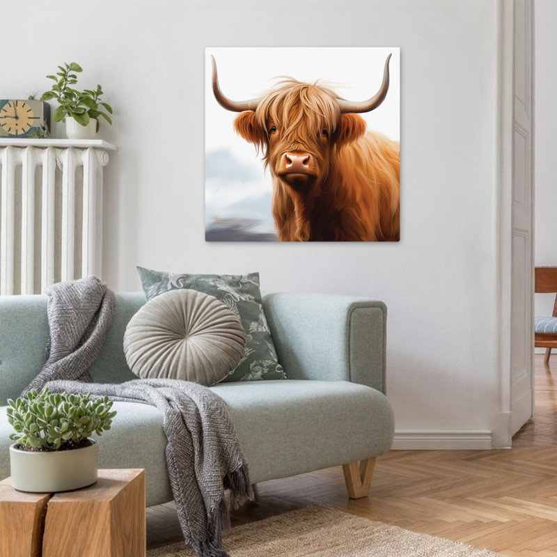 Silky Highland, art naturel contemporain, H 32 po x l 32 po