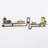 2 Piece Metal and Solid Wood Shelf