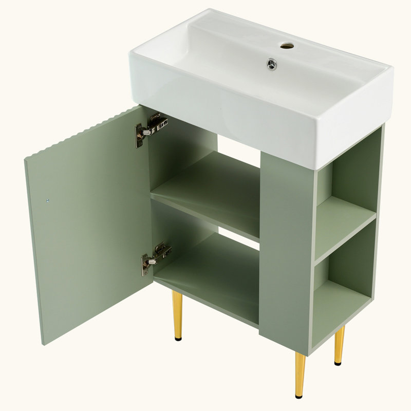 Bathroom vanity with Right side storage